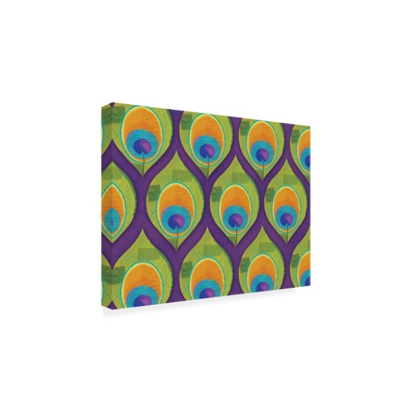 Holli Conger 'Peacocks Pattern 4' Canvas Art,35x47